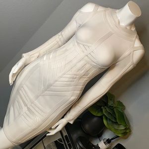 White long sleeve bondage dress